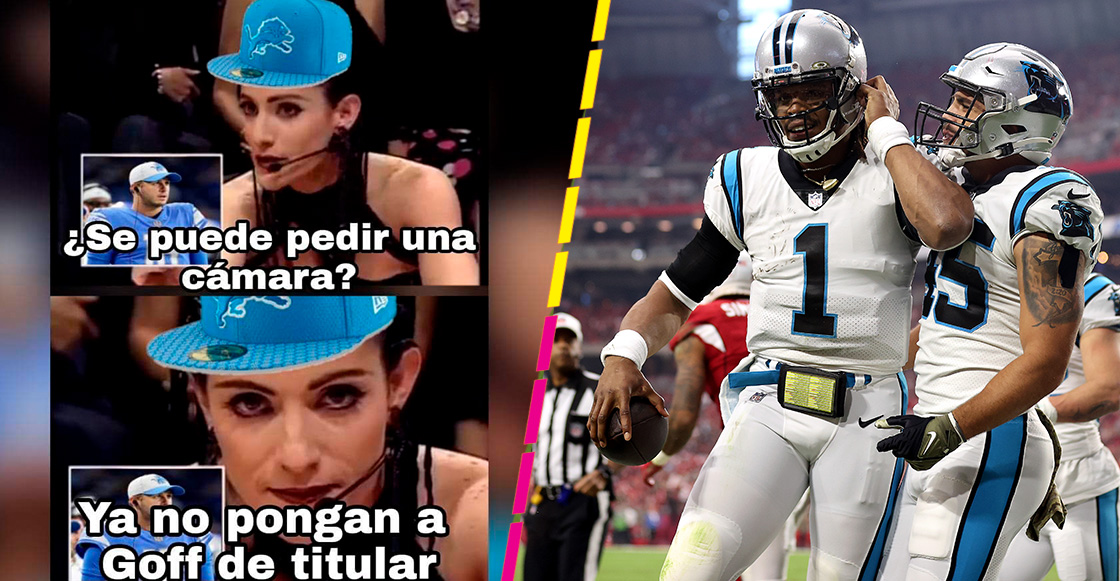 El regreso de Cam Newton con los Panthers y los memes del empate entre Lions y Steelers en la NFL