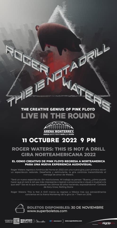 ¡Roger Waters volverá a Monterrey con la gira 'This Is Not A Drill'!