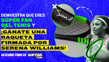 ¡Te regalamos una raqueta firmada por Serena Williams!