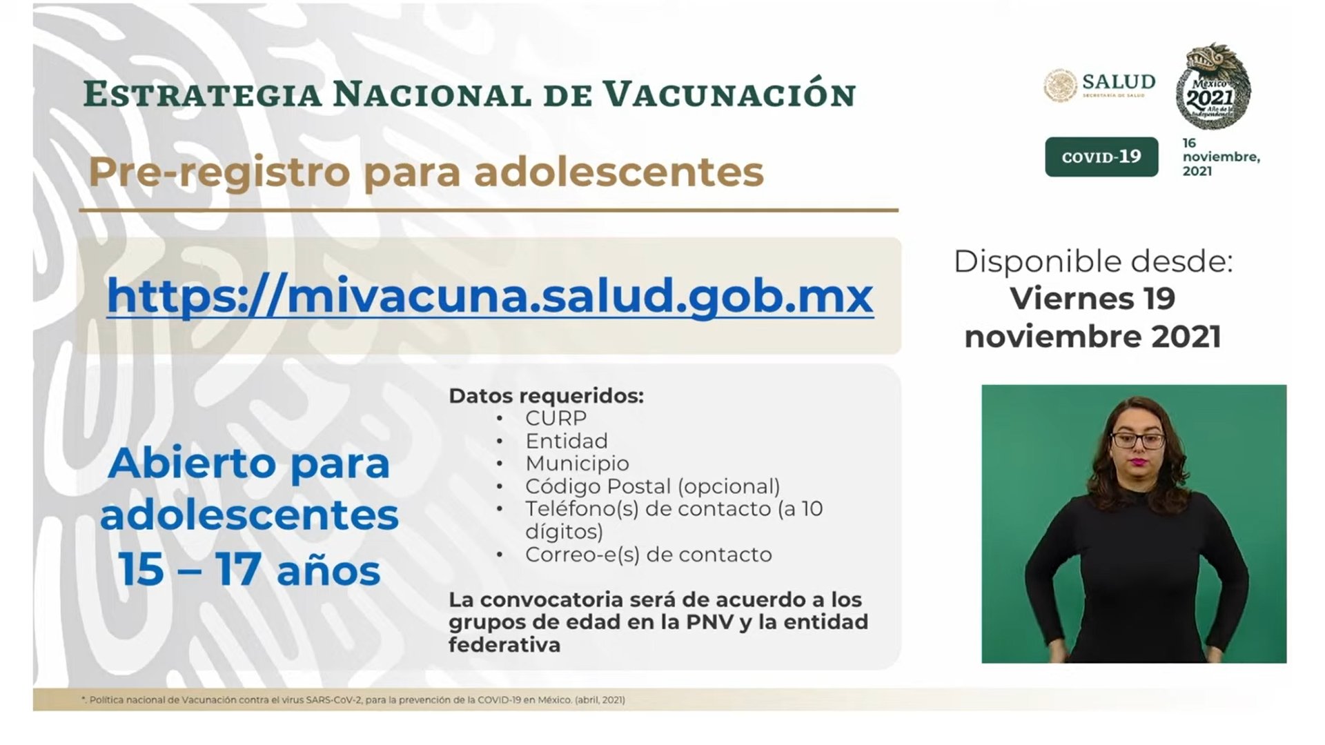 vacuna-covid-adolescentes-jovenes-mayores-15-anos-todos-mexico-registro-19-noviembre-02