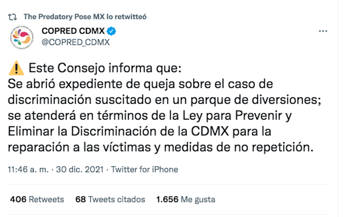 copred-discriminacion-cdmx-six-flags