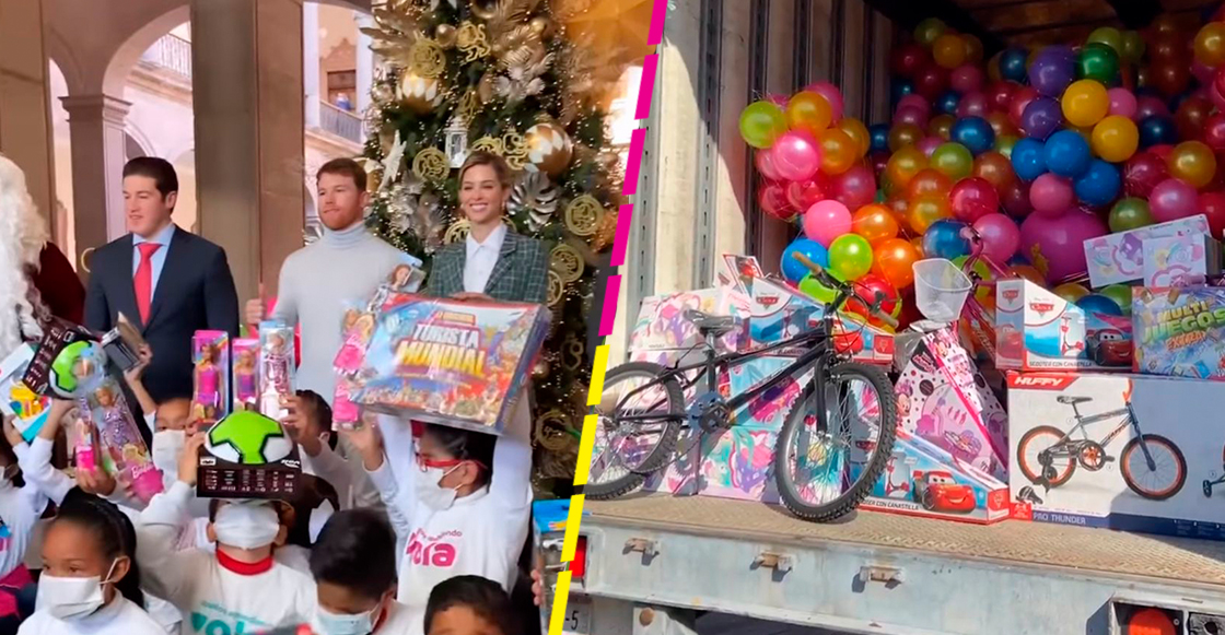 'Canelo' Álvarez sorprendió a niños de Nuevo León con más de 5 mil juguetes