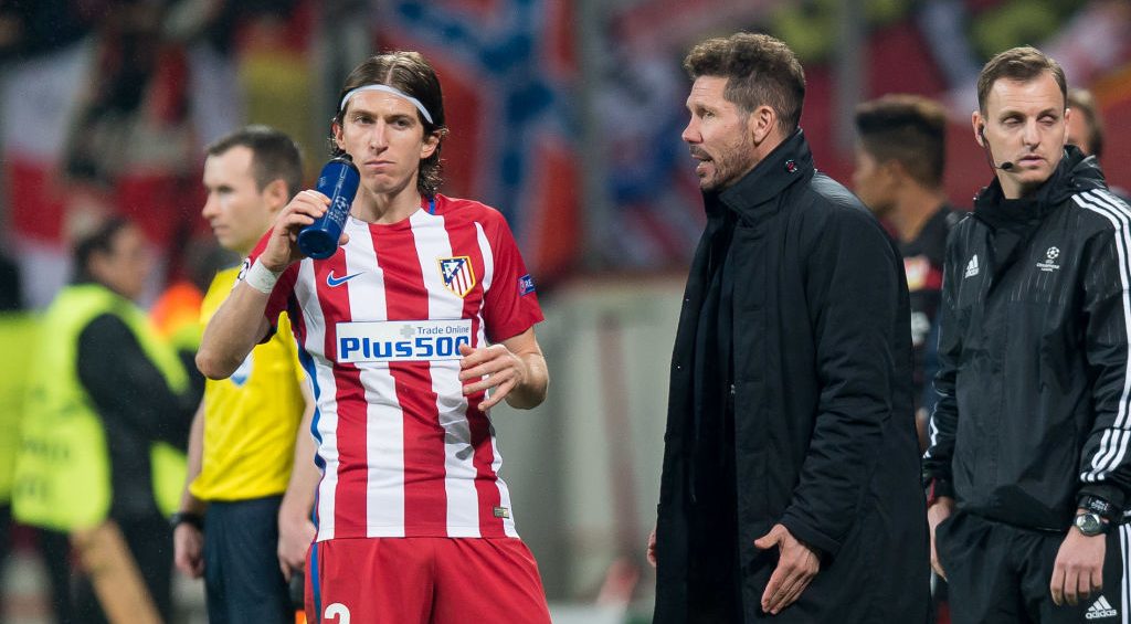 Filipe Luis revela que tenía miedo hasta de saludar a Simeone en el Atlético de Madrid