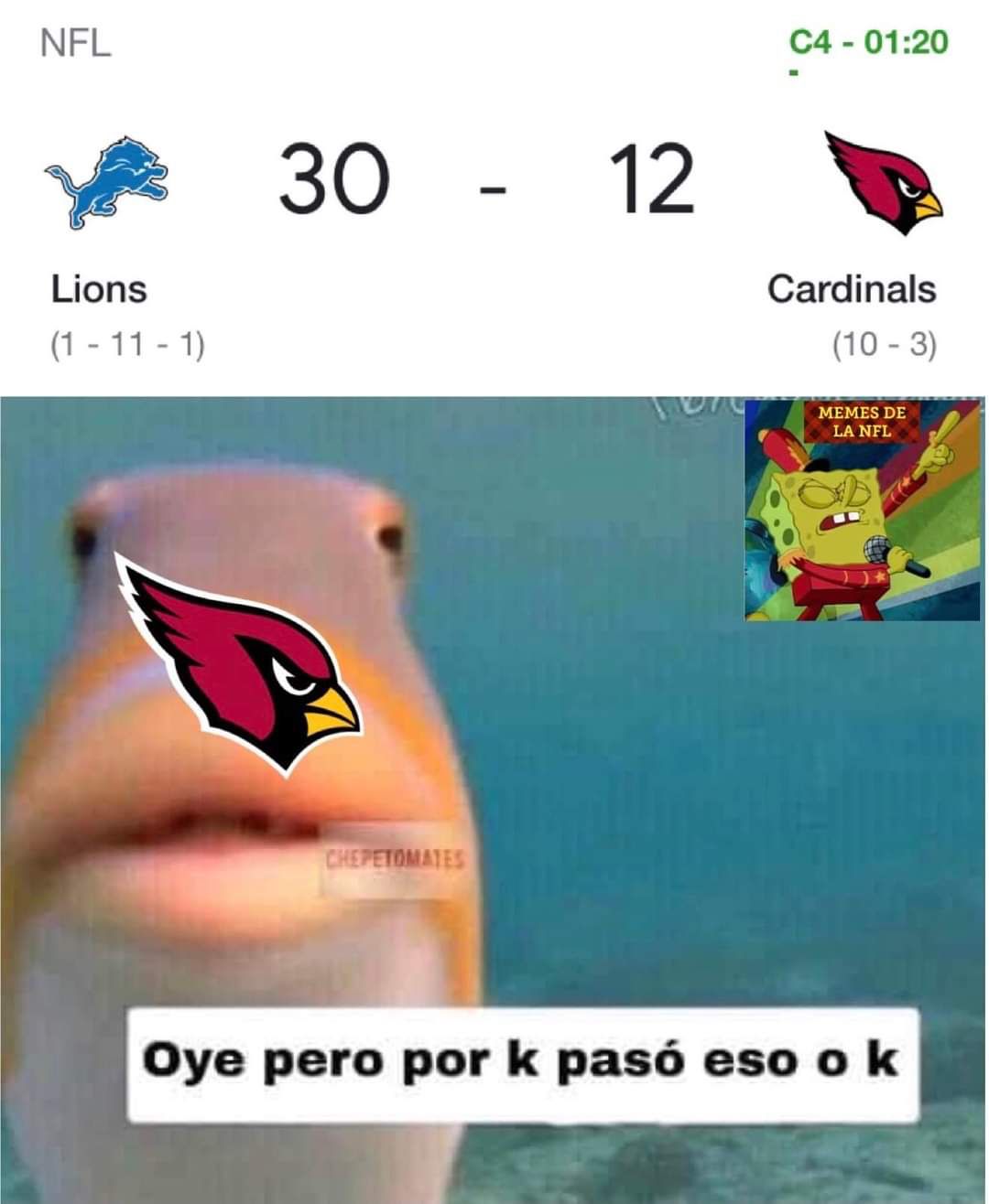 Los memes de la semana 15 de la NFL