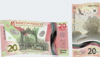 Reconocen al nuevo billete de 20 pesos como el mejor de América Latina