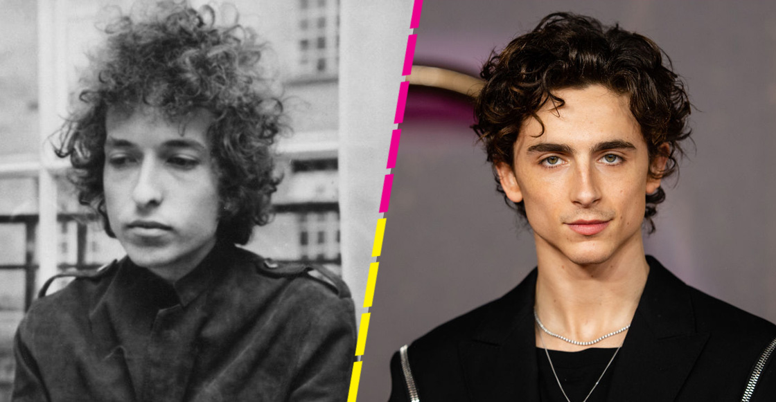 Bob Dylan y Timothée Chalamet 