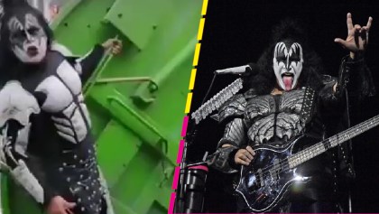 Gene Simmons agradece a recolector de basura que se disfrazó como KISS