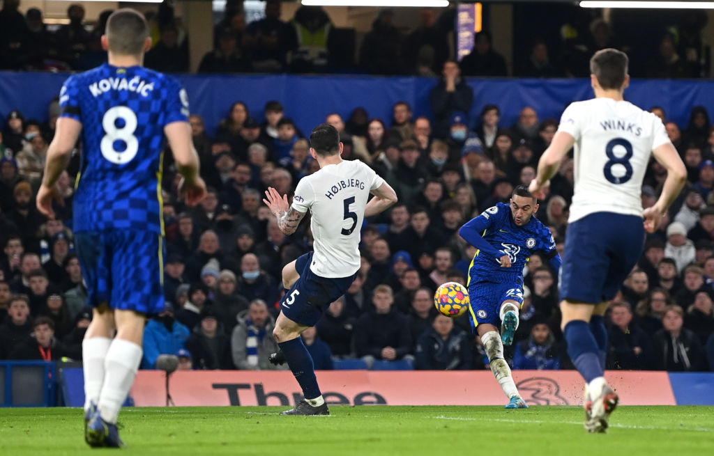 ¡Lloris, un espectador más! El golazo al ángulo de Hakim Ziyech en el Chelsea vs Tottenham