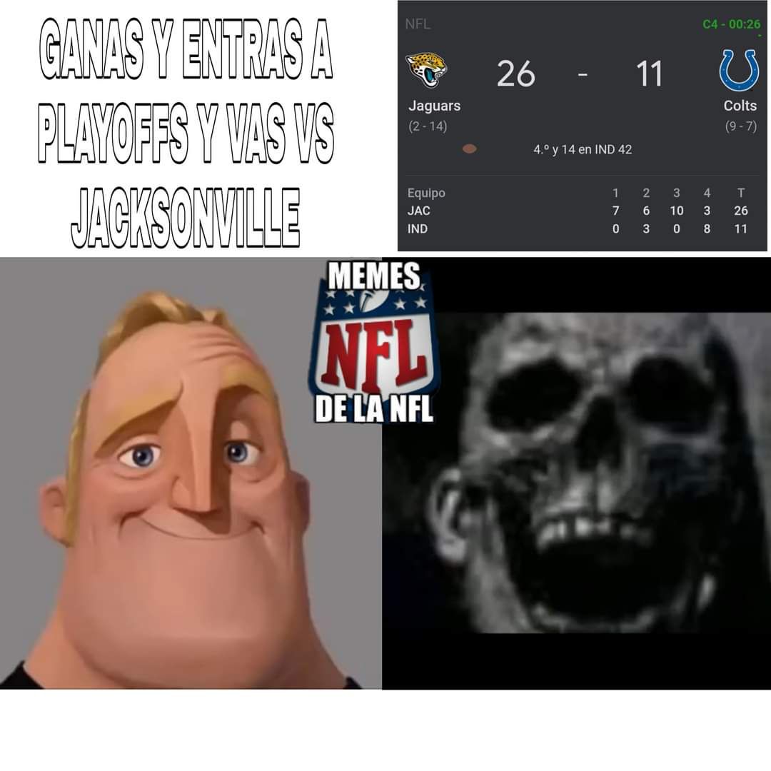 Meme de la semana 18 de la NFL