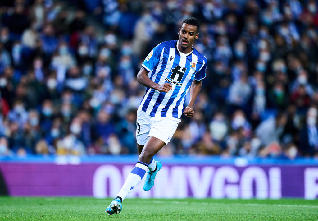 Alexander Isak con la Real Sociedad