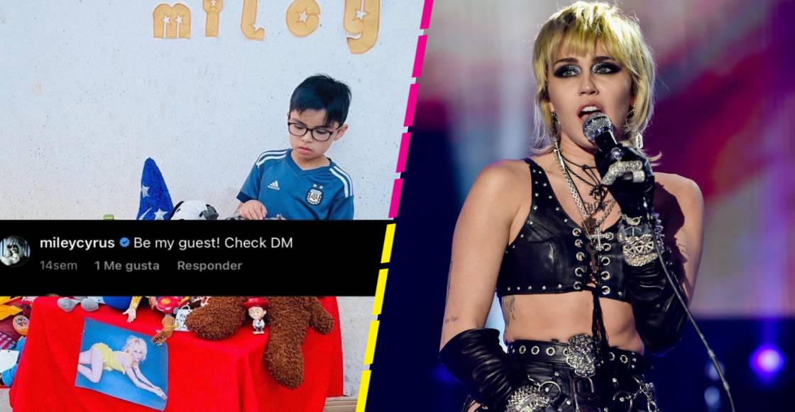 Niño vende sus juguetes para que su tío pueda ver a Miley Cyrus (y ella respondió)