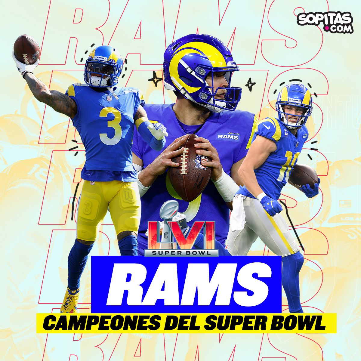 Rams campeón de la NFL en el Super Bowl LVI