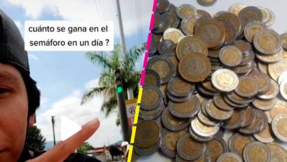 Tiktoker revela cuánto dinero gana dominando un balón en un semáforo