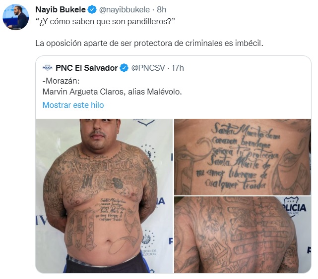 bukele regimen excepción detenciones