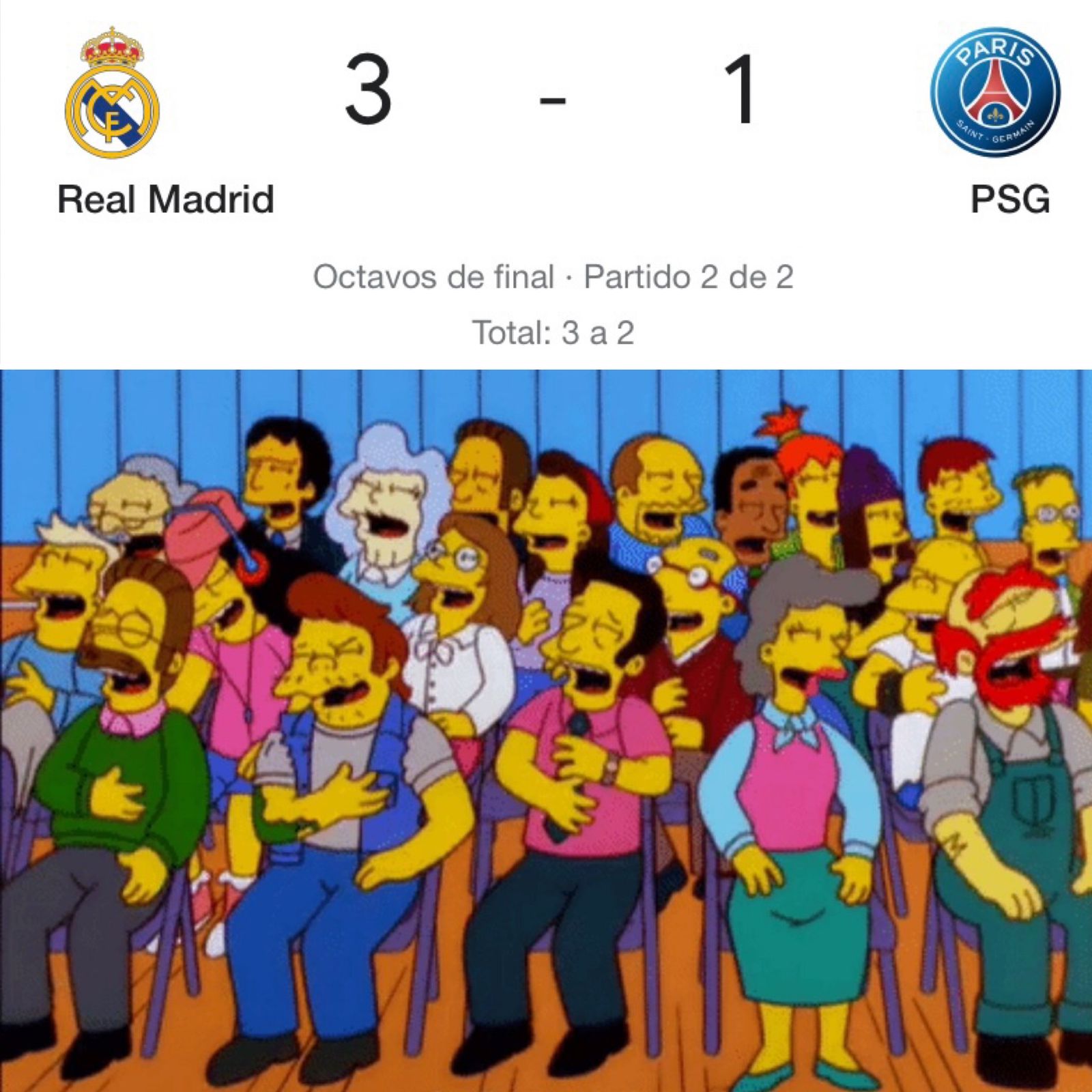 Meme PSG eliminado Champions League