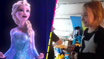 Niña recibe un pastel bien gacho de 'Frozen' y su reacción se hace viral