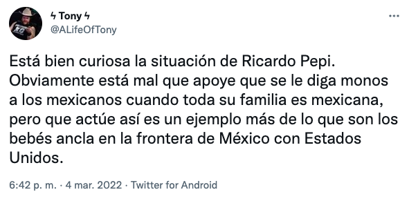 ¿Y sus raíces? El polémico tweet por el que señalan a Ricardo Pepi de racismo contra mexicanos