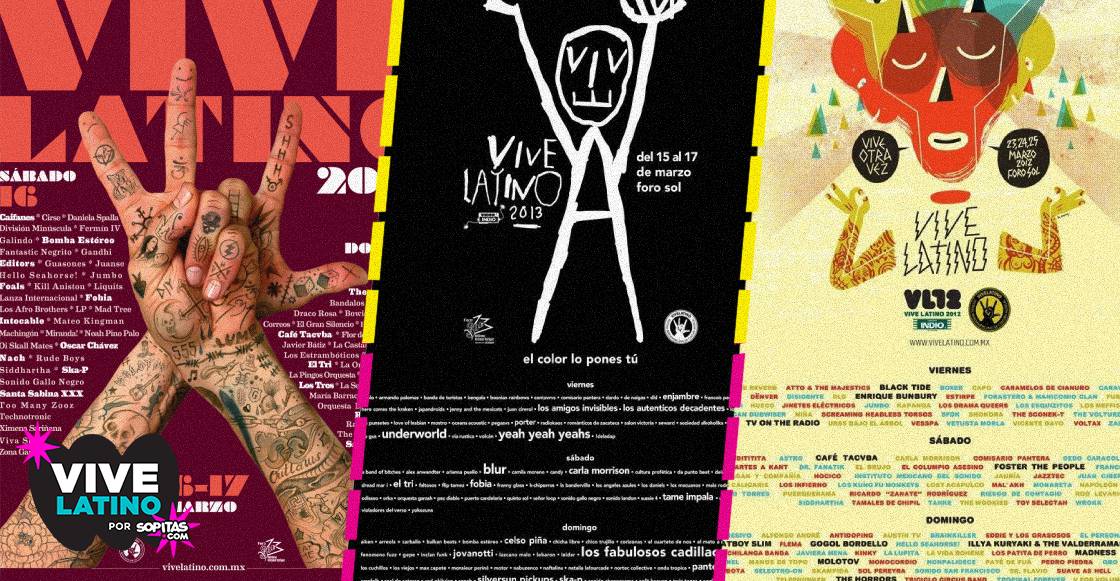 VOTA ¿Cuál es tu cartel favorito en la historia del Vive Latino?