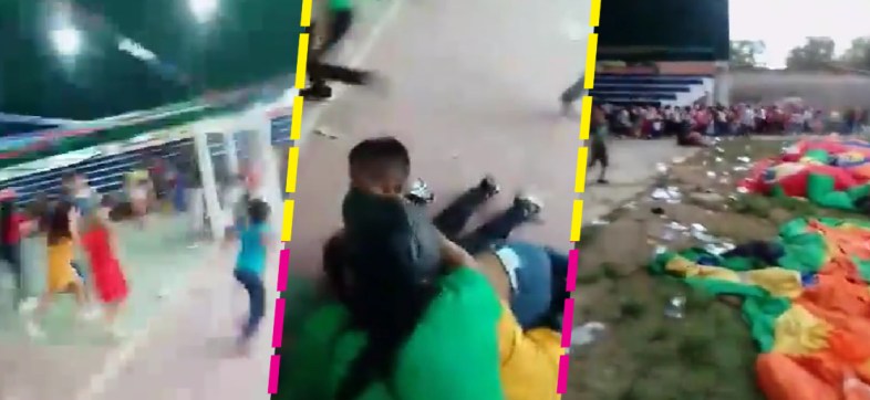 Balacera interrumpe festejo del Día del Niño y el video es terrible