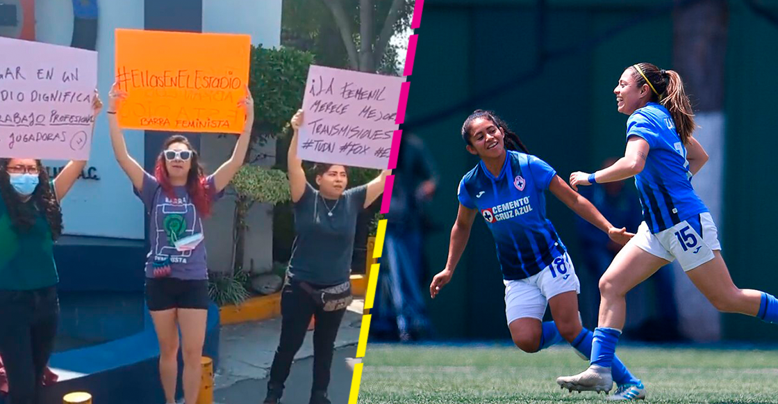 Manifestación en La Noria para que Cruz Azul Femenil vuelva a un estadio