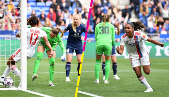 El osote en defensa del PSG y los goles de la ventaja para el Lyon en 'semis' de Champions Femenil