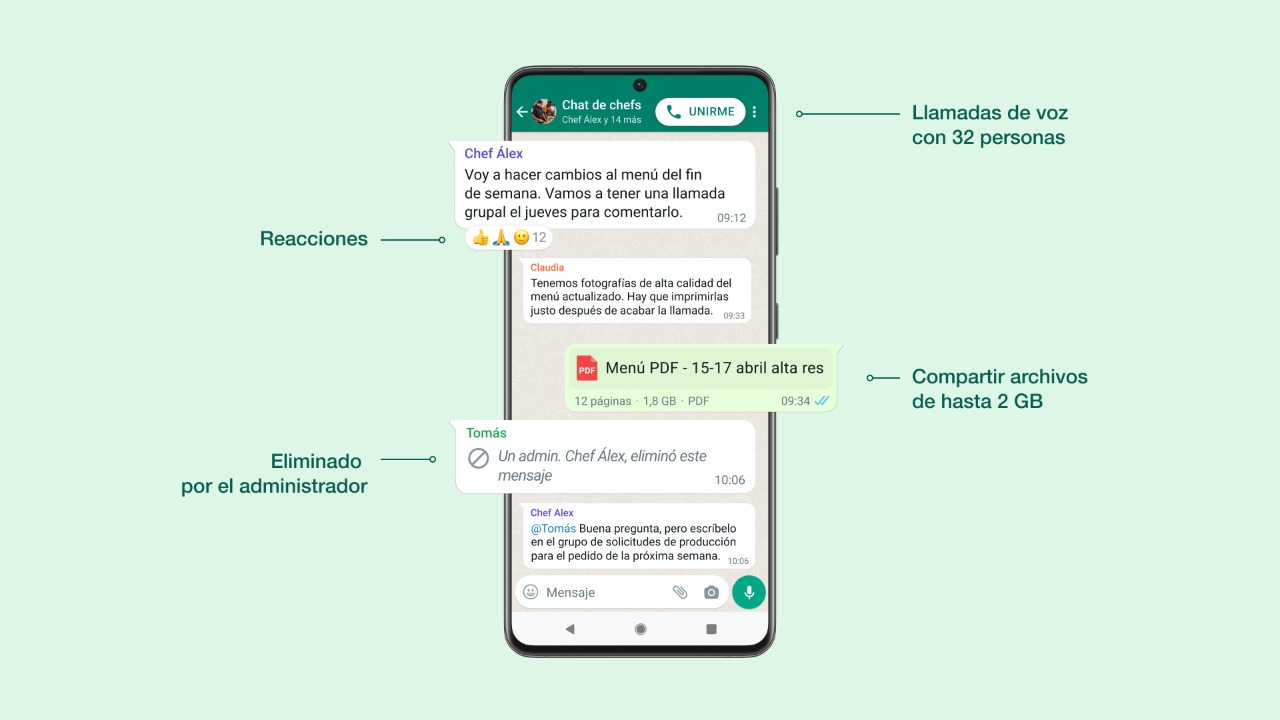 Reacciones, comunidades y las nuevas mejoras que traerá WhatsApp