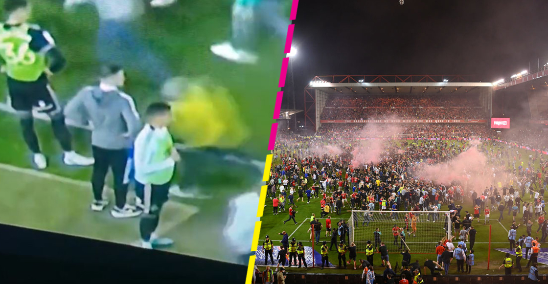 La invasión de cancha y agresiones en el playoff entre Nottingham Forest y Sheffield United