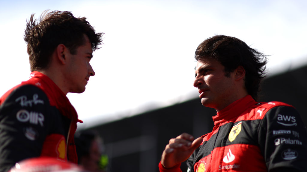 Charles Leclerc y Carlos Sainz