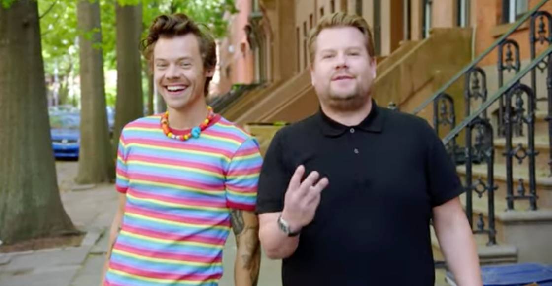 Harry Styles y James Corden salieron a la calle a filmar un video musical en solo 3 horas y es una joya