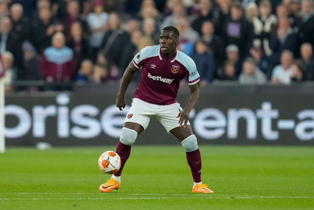 Kurt Zouma con el West Ham