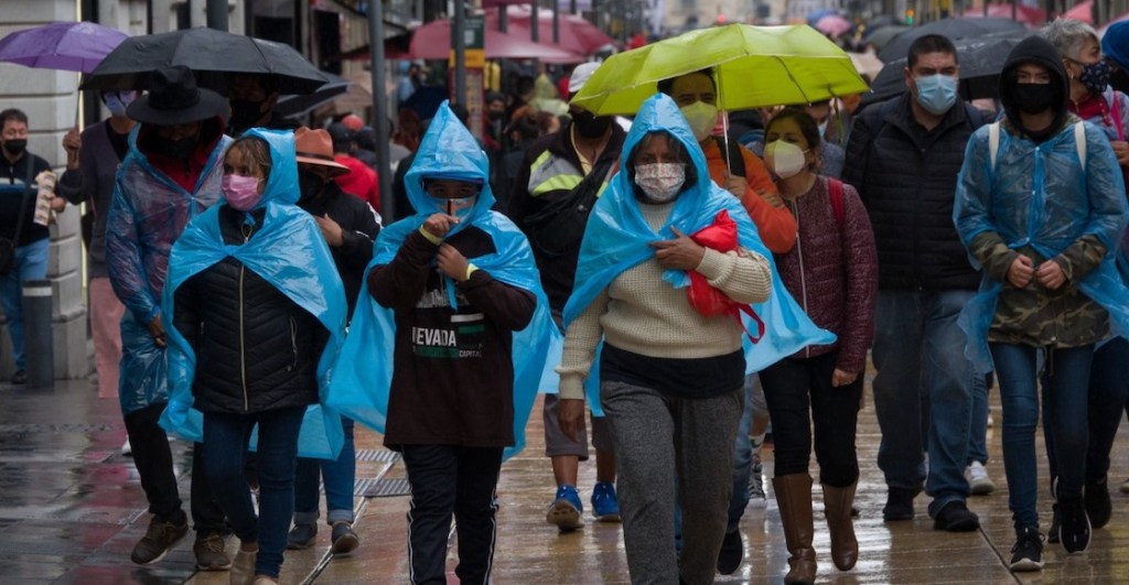 Lluvias fuertes, descargas eléctricas y granizo en México.