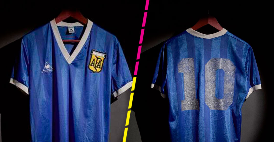 ¡Soltaron una buena lana! Ya se vendió la playera que usó Maradona para hacer 'La Mano de Dios' en México 1986