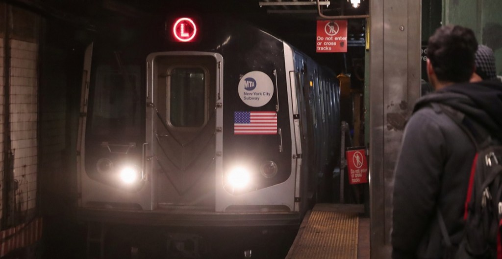 The L subway train pulls into the Bedford Avenue station in the Brooklyn borough of New York City, New York, U.S., January 3, 2019.