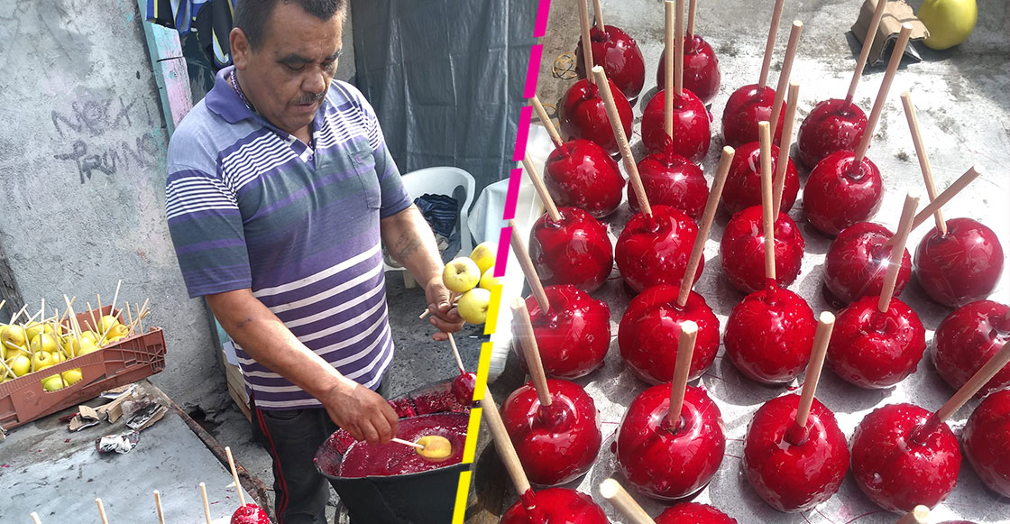 Chale: Le pidieron mil 500 manzanas con caramelo a un vendedor pero le quedaron mal