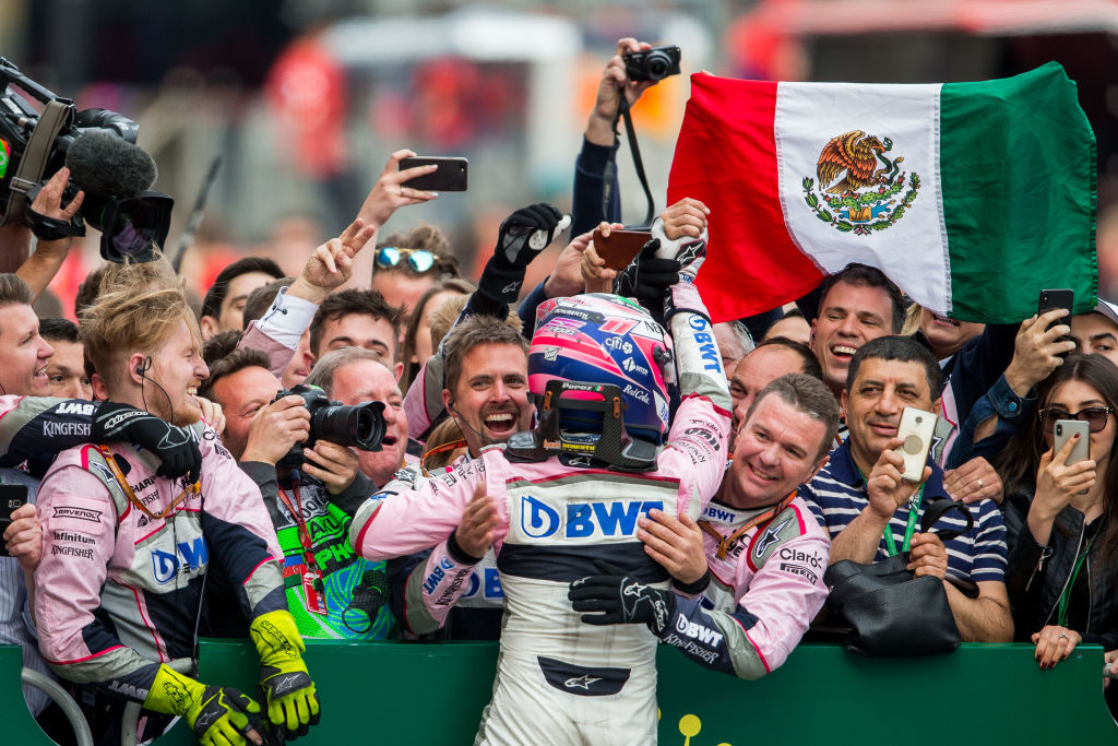 Los podios de Checo Pérez en el Gran Premio de Azerbaiyán