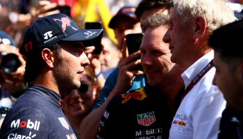 ¡No era el motor! Helmut Marko revela la verdadera falla que dejó a Checo fuera del GP de Canadá