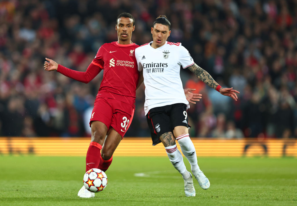 Liverpool vs Benfica Darwin Núñez