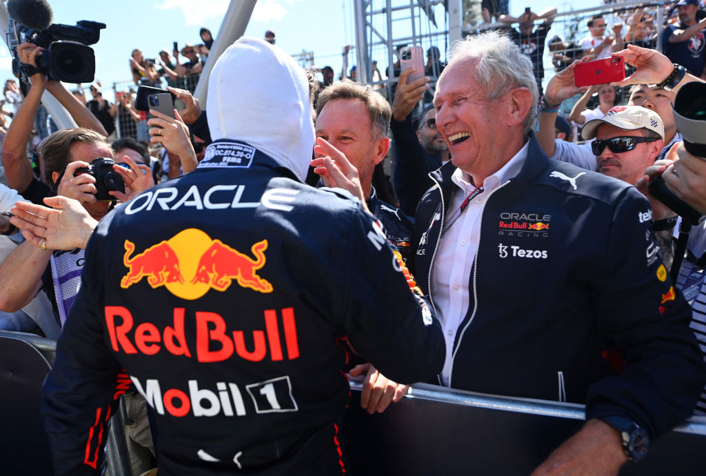 Max Verstappen y Helmut Marko