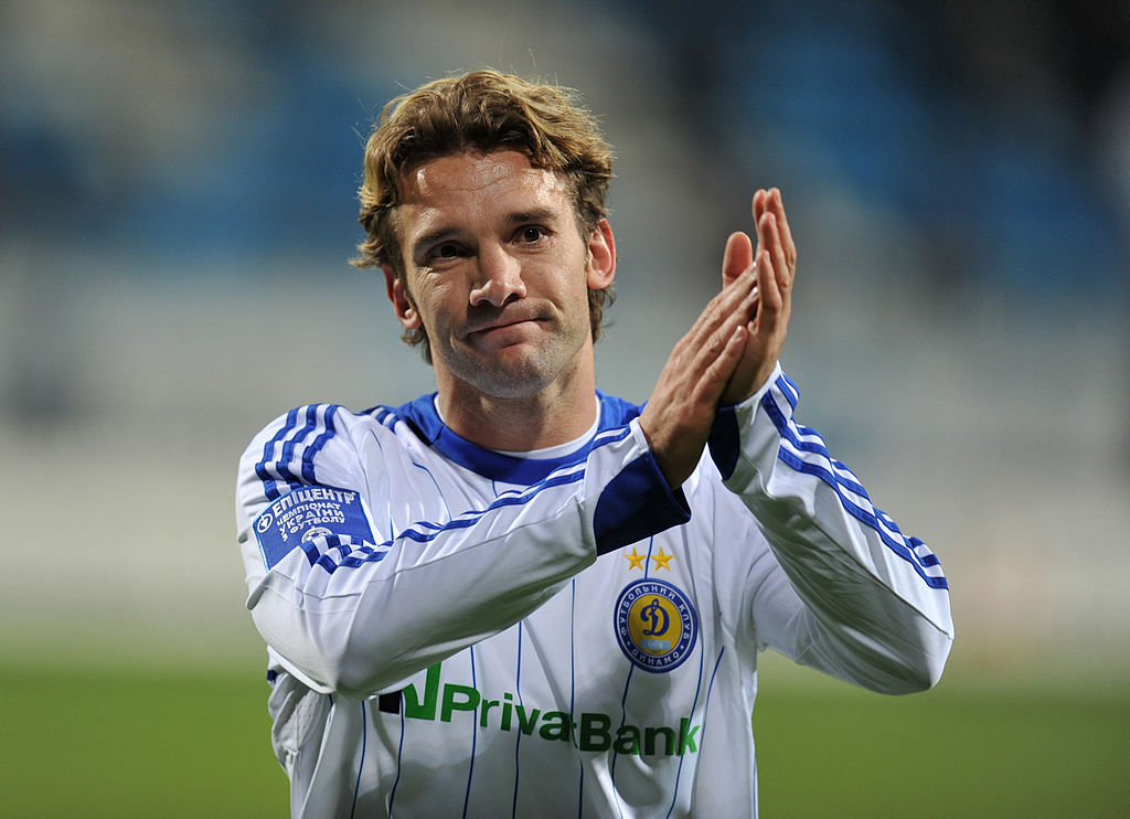 Andriy Shevchenko con el Dinamo de Kiev