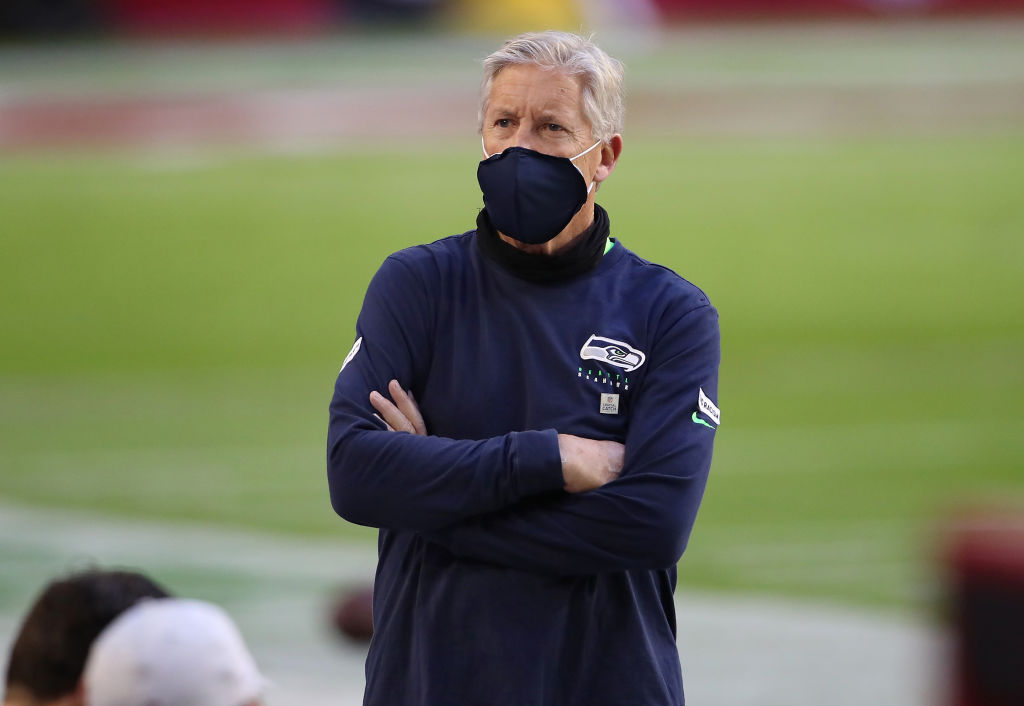 Pete Carroll, entrenador en jefe de Seahawks