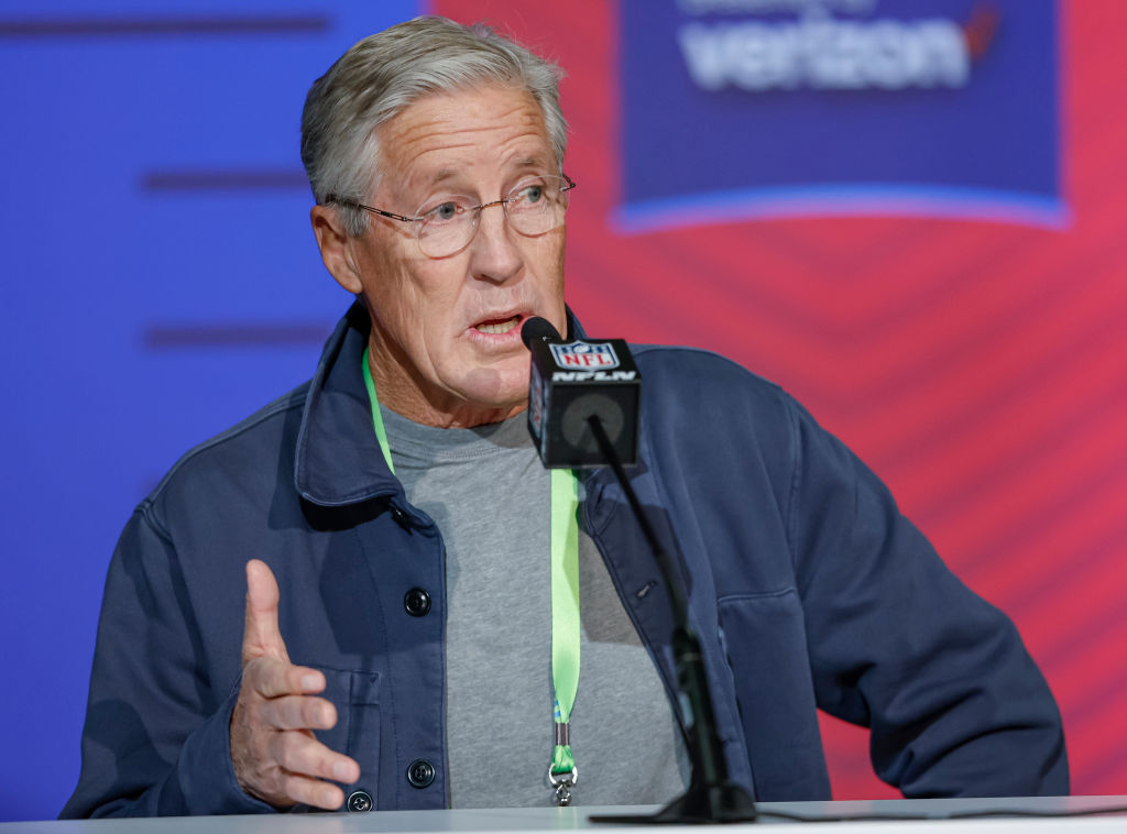 Pete Carroll, entrenador en jefe de Seahawks