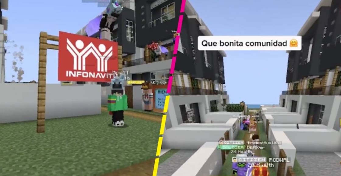 Hay talento nivel: Construyen zona residencial de Infonavit en 'Minecraft'