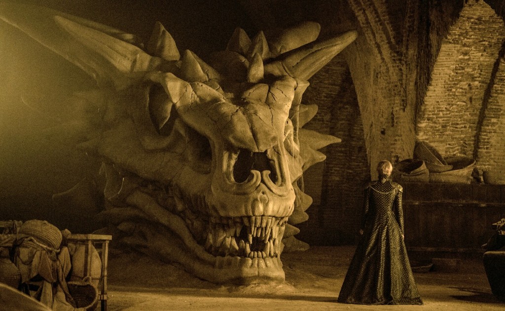 Cráneo de Balerion, el dragón de Aegon I que también fue montado por Maegor Targaryen
