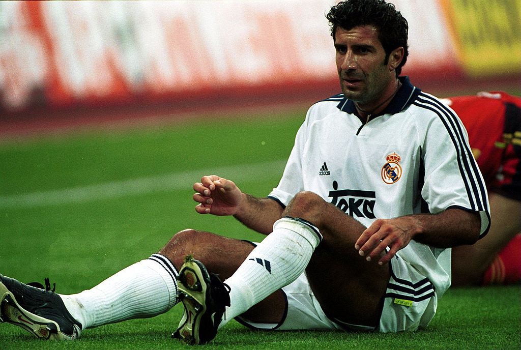 Figo con el Real Madrid