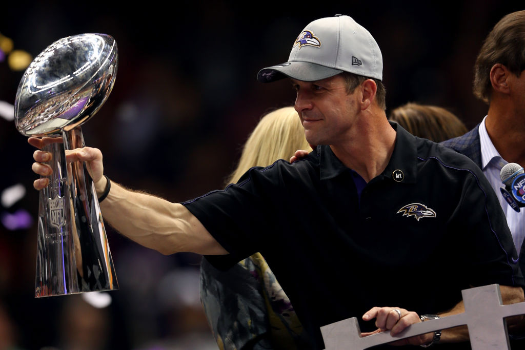 John Harbaugh, coach de Ravens en la NFL