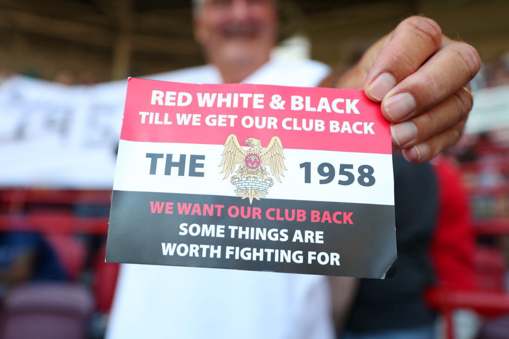 Protestas de la afición del Manchester United