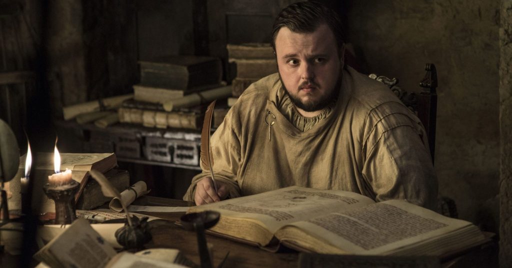 Samwell Tarly en 'Game of Thrones' 