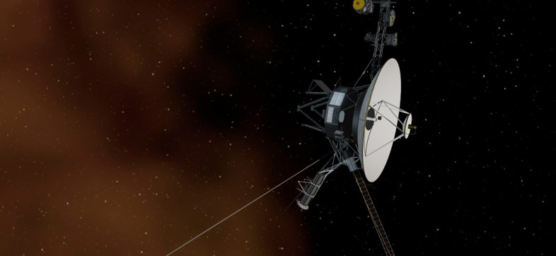 La sonda Voyager 1 de la NASA en el espacio exterior.