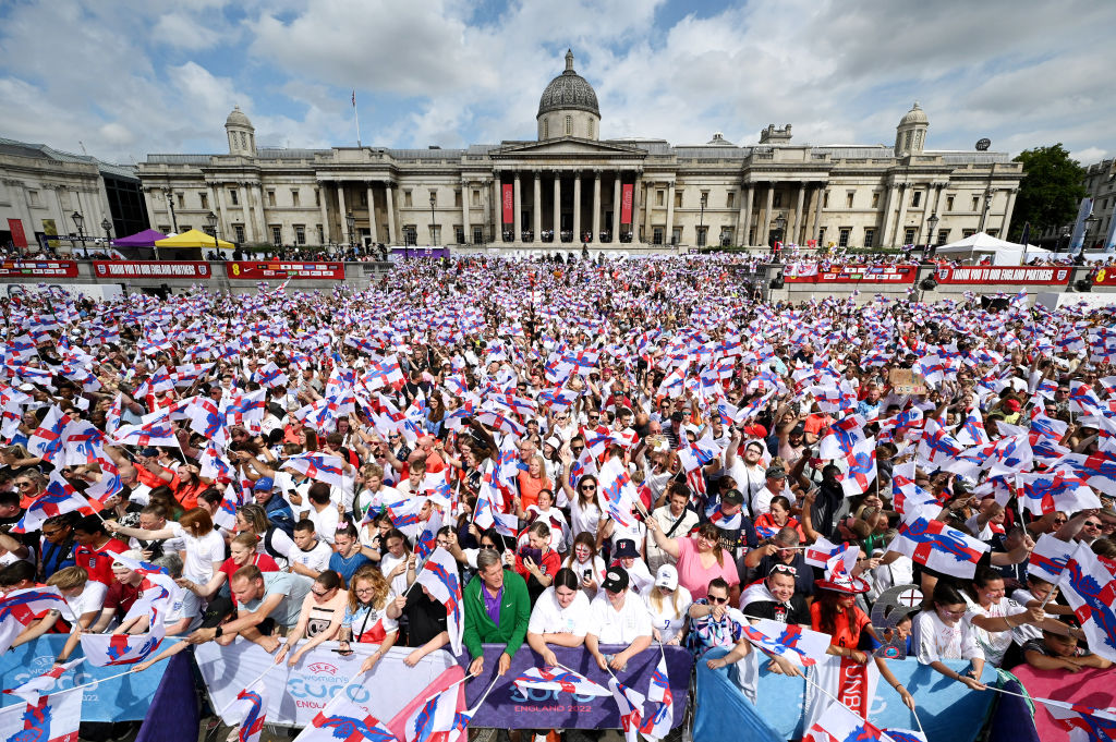 'Sweet' Caroline en Trafalgar Square: Los festejos de Inglaterra por el título de la Euro 2022