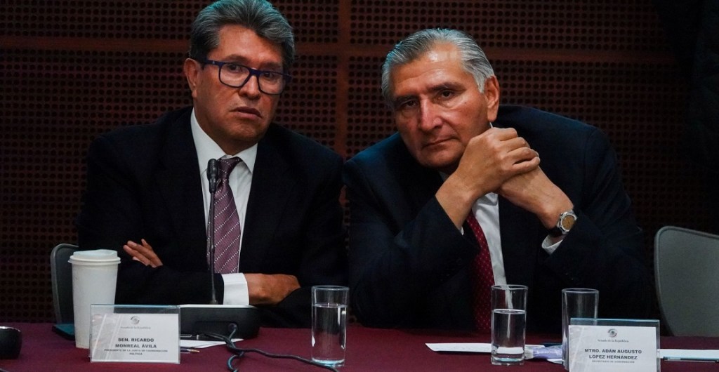 CIUDAD DE MÉXICO, 07SEPTIEMBRE2022.- Adán Augusto López, secretario de Gobernación, acudió al encuentro con dirigentes del Partido del Trabajo (PT); Movimiento de Regeneración Nacional (Morena); Partido Encuentro Solidario (PES) y Partido Verde Ecologista de México (PVEM) en reposición a su ausencia a la reunión plenaria de la semana pasada. Augusto López señaló que esperan sostener un encuentro en los meses próximos con el presidente Andrés Manuel López Obrador y legisladores.